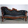 Image 1 : FRENCH VICTORIAN LEATHER CLUB SOFA SETTEE #1621554