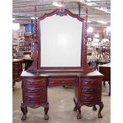 RENAISSANCE VICTORIAN MIRROR VANITY DRESSER #1621557