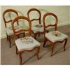 Image 1 : FOUR 1900s FRENCH VICTORIAN NEEDLEPOINT CHAIRS #1621560