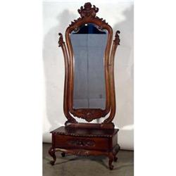 FRENCH VICTORIAN FULL LADIES DRESSING MIRROR #1621562