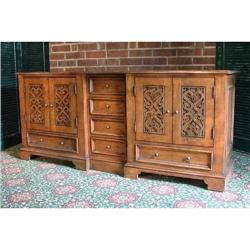 GOTHIC RENAISSANCE CREDENZA CHEST SIDEBOARD #1621567