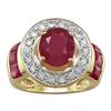 Image 1 : Ruby and White Sapphire  Ring #1621587