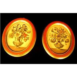 Pair of Antique Borghese Wall Plaques #1621628
