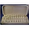Image 1 : Boxed Set 12 Whiting sterling  Demitasse Spoons#1632227