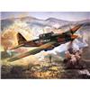 Image 1 : WW2 Oil Painting Soviet Fighter Plane Museum #1632283