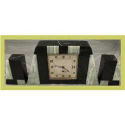 French Art Deco Garniture Mantle Clock #1632464
