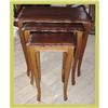 Image 1 : French Provincial Nesting Tables Carved Oak NR #1632474
