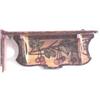 Image 1 : Pyrographic knick knck shelf with handpainted #1632504
