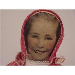 1940s NEAR MINT Portrait Cloth Doll PRECIOUS  #1632650