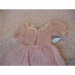 Doll Madame Alexander Pink Organdy Dress 1950s #1632657