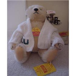 Bear Steiff CU Mohair 10" 307/800 Sweater CU #1632658