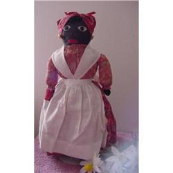 Doll Cloth Black 15" embroidered features #1632662