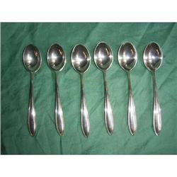 6  Vintage Dutch Silver coffee spoons #1632716