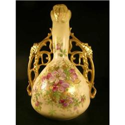 OUTSTANDING HAND PAINTED ART NOUVEAU LARGE VASE#1632797