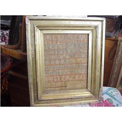 CHARMING VICTORIAN SAMPLER  FRAMED #1632800