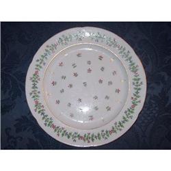 18th c red & blue cornflower Old Paris plate  #1632840