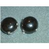 Image 1 : VICTORIAN ONYX SILVER EARINGS #63 #1632847