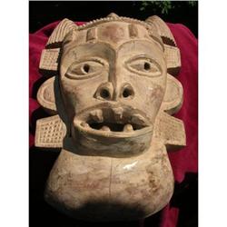 CENTRAL  AFRICAN TRADITIONAL WOODEN  MASK #1632851