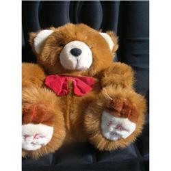 HANDMADE CHERISHED OLD "I love you" TEDDY BEAR #1632857