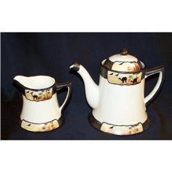 Nippon Coffee or Chocolate Pot and Creamer #1643232