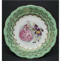 PLATE - VICTORIAN SCENE - POLITE GREETING #1643450