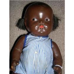 9" Black Composition Baby Doll #1643498