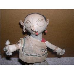 India cloth doll, straw stuffing, nose jewelry #1643528