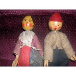 Wooden Pair Dolls Very Neat #1643588