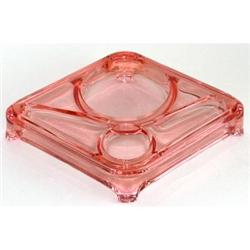 Pink Depression Glass Deco Vanity Tray #1643756