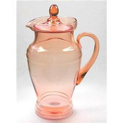 Pink Depression Glass Covered Pitcher #1643886