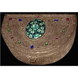 Empire Art Gold Ormolu Enamel Glass Jeweled #1643921