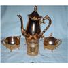 Image 1 : Five Piece Gold  Plated Tea Set #1644007