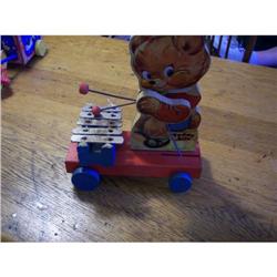 Fisher Price Wooden Pull Toy-TEDDY ZILO #1644016