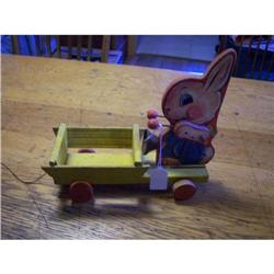 Fisher Price Pull Toy-1947 Rabbit #1644019