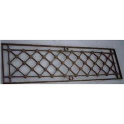 Wrought Iron Antique Panel Window, No Welds #1644039