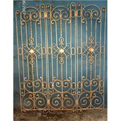 Solid Wrought Iron Screen, Room Divider #1644043