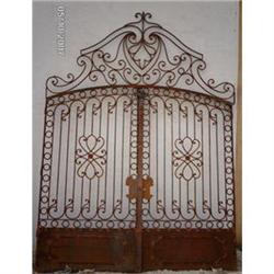 Wrought Iron Double Entry Gates #1644068