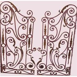 Wrought Iron Double Entry Screen Gates #1644071