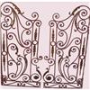 Image 1 : Wrought Iron Double Entry Screen Gates #1644071