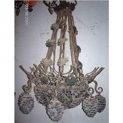 Hand Forged Fancy Wrought Iron Chandelier #1644083