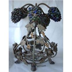 Wrought Iron Brass Beads Table Lamp #1644089