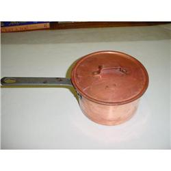 French copper Pan with its lid, Circa 1800 #1644222