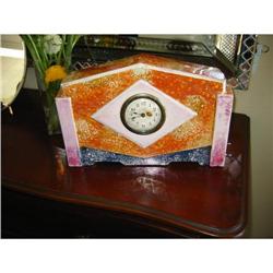 Exquisite French Art Deco Porclain Clock! #1644305