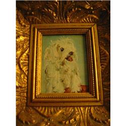 Magnificent Original Painting of a terrier dog #1644307