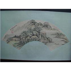 fine Chinese Fan Painting #1644379