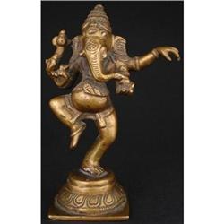 Indian Antique Bronze Ganesha Sculpture #1644401