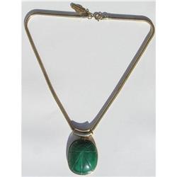 Eisenberg Green Carved Egyptian Revival #1644478