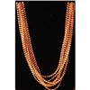 Image 1 : Antique 8-Strand Amber Color Plastic Necklace #1644589