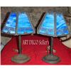 Image 1 : A  Beautiful pair stained glass lamps #1655498