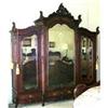 19th Century Rosewood Triple Hand Carved #1656025
